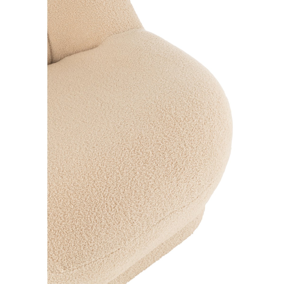 teddy bouclé fauteuil – warm beige J-Line