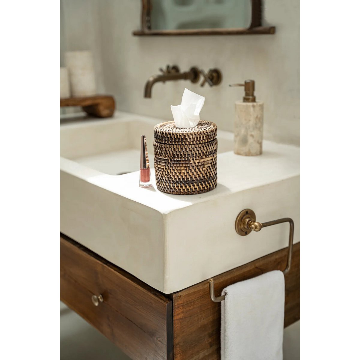 The Colonial Tissue Box - Natuurlijk bruin Bazar Bizar Living