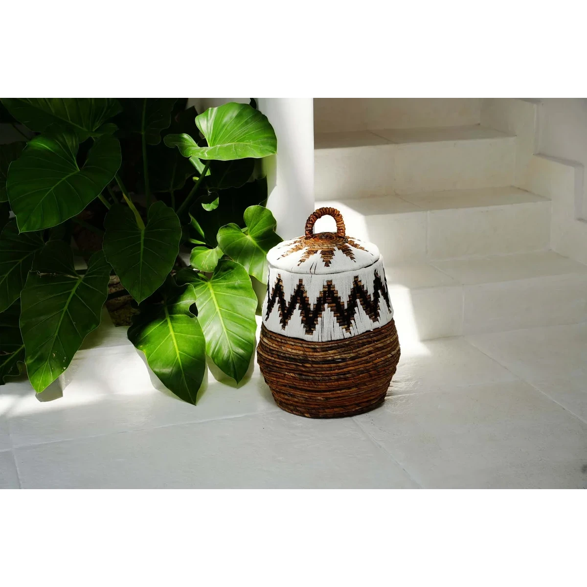 The Little Bay Strandmand - Natuurlijk Wit - S Bazar Bizar Living