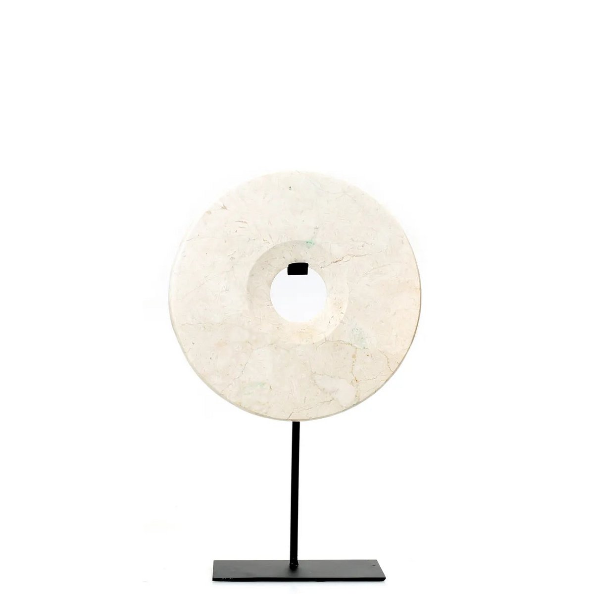 The Marble Disc on Stand - Wit - M Bazar Bizar