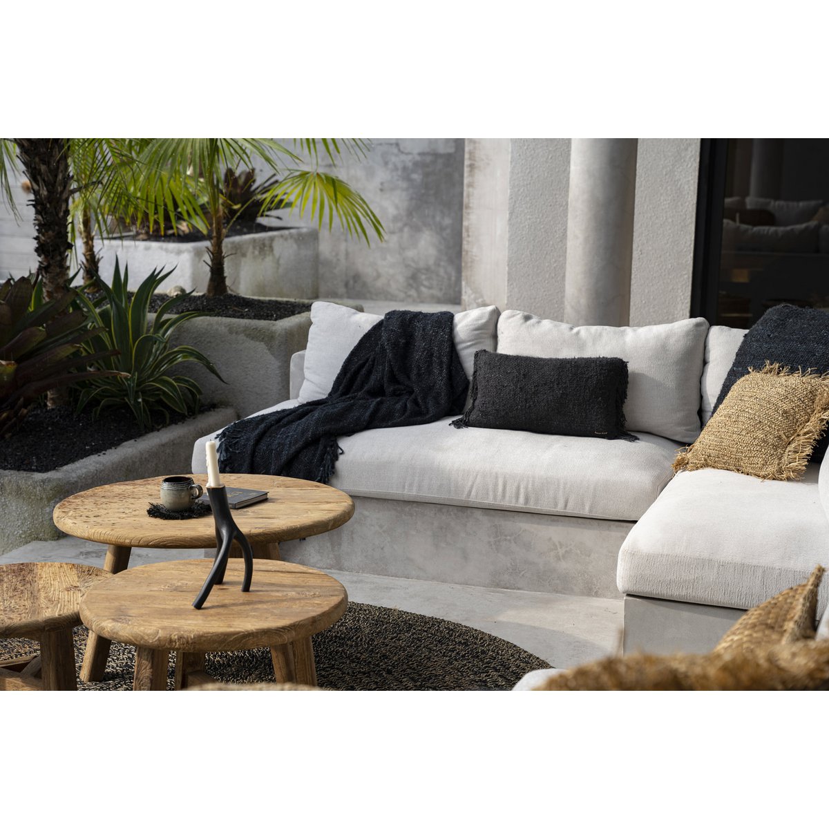 The Oh My Gee Kussenhoes - Zwart Navy - 30x50 Bazar Bizar Living