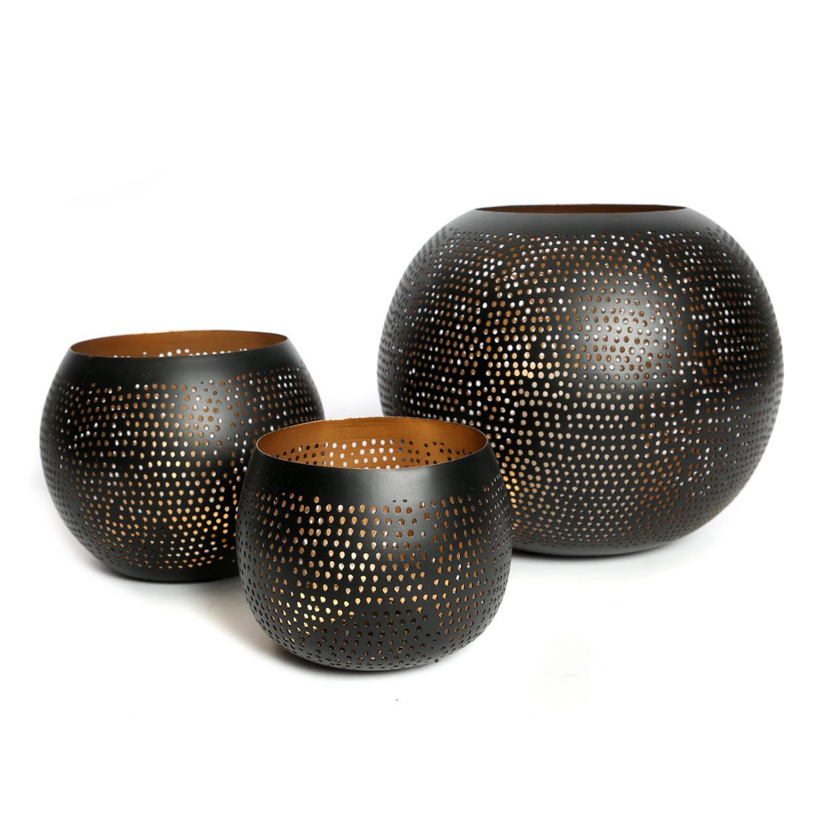 The Pierced Ball - Zwart Goud - S Bazar Bizar Living
