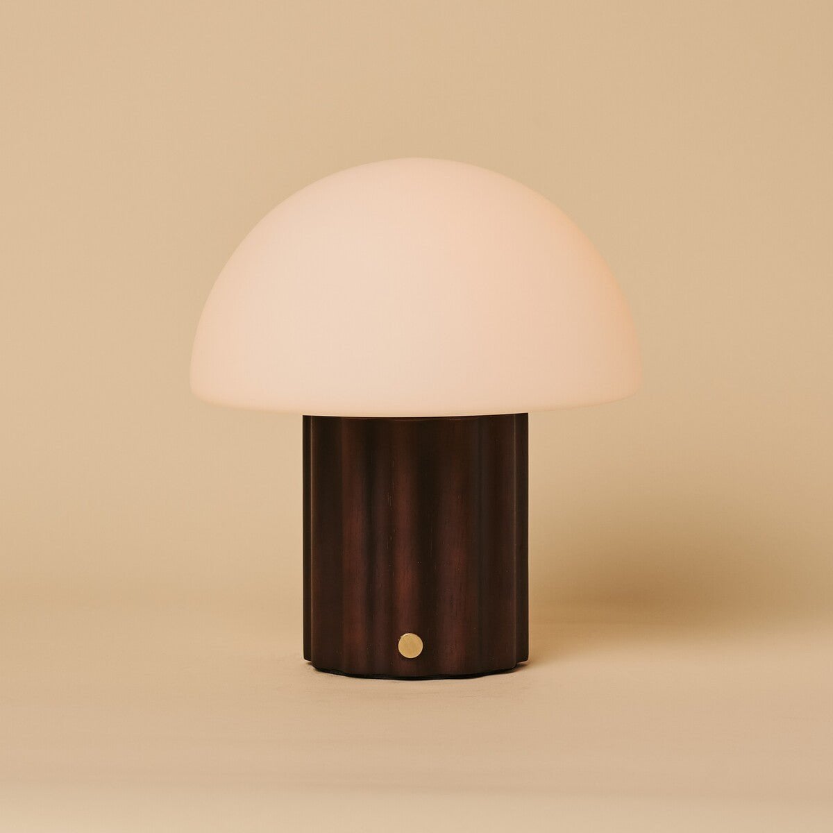 Timo Donkerbruine Oplaadbare Tafellamp | Dimbare, modulaire lampenkap en 3 lichtkleuren Tavellio - Amsterdam