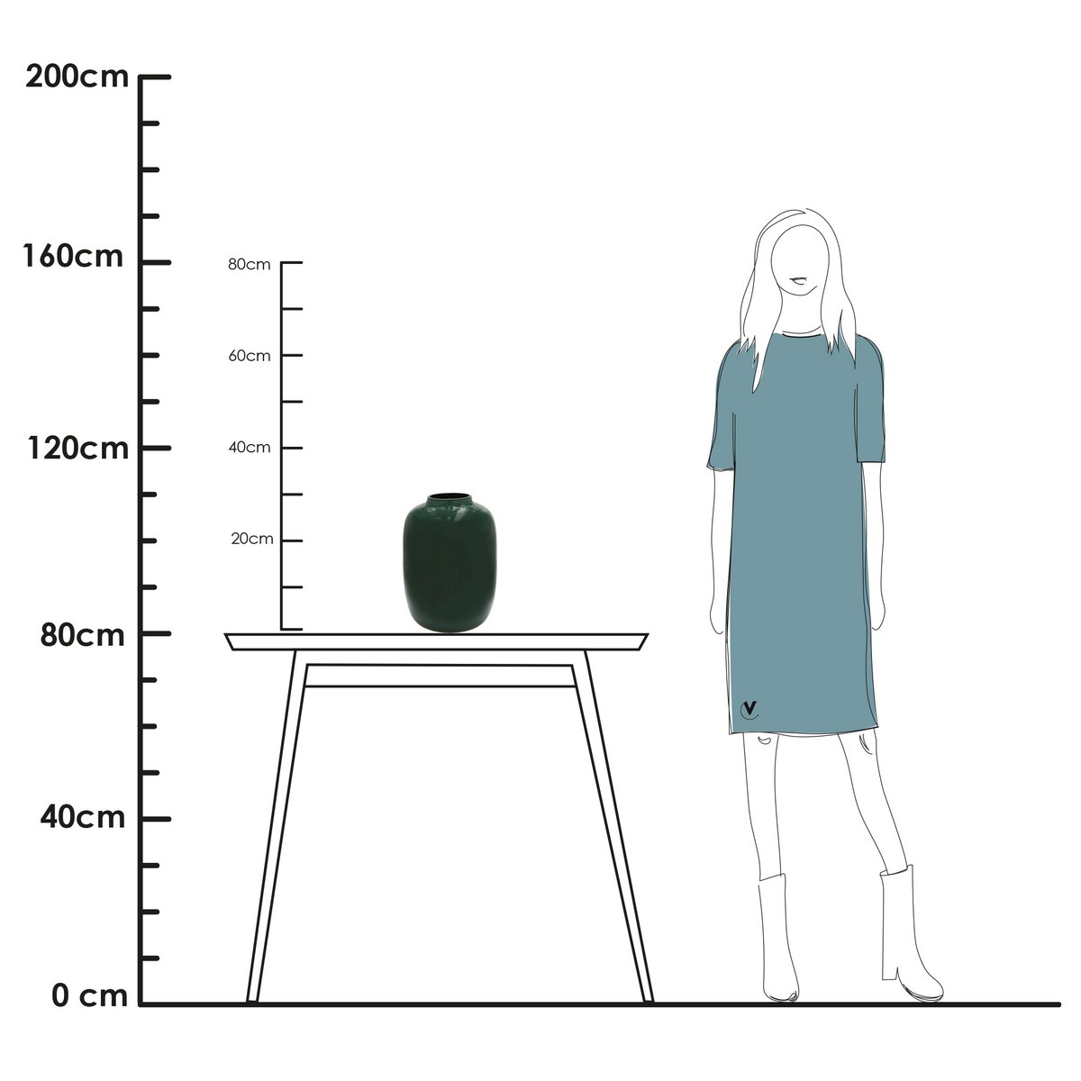 Vaas - Artic bright green Vase The World