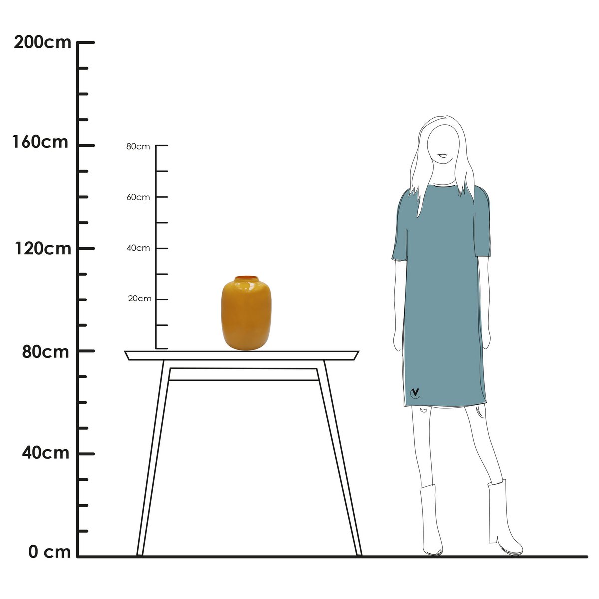 Vaas - Artic bright yellow Vase The World