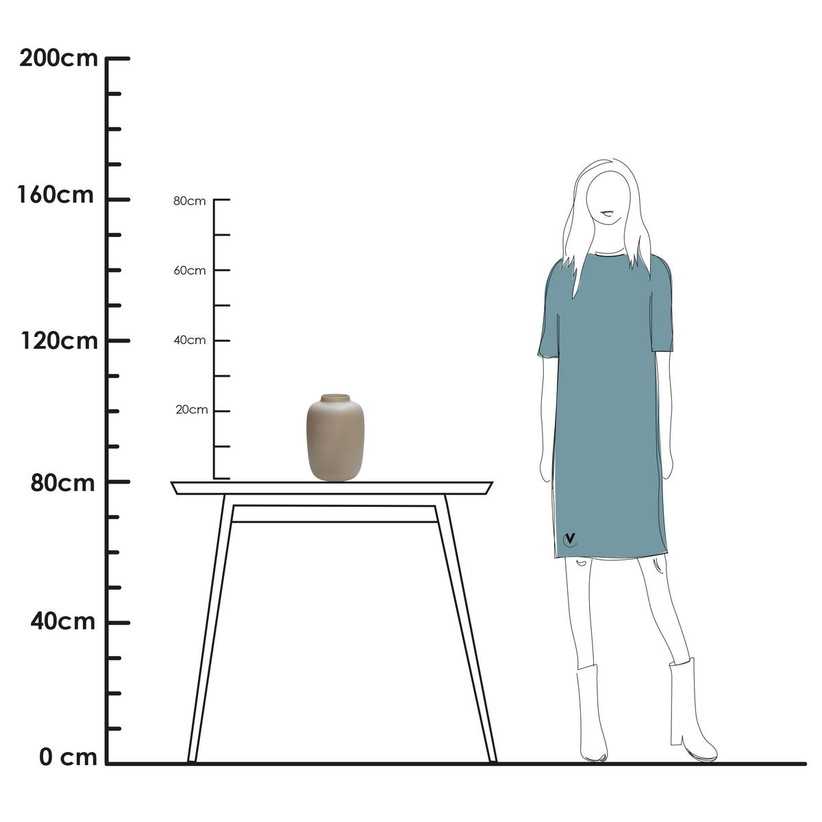 vaas artic - mat ivoor - glas en keramiek - handgemaakt Vase The World