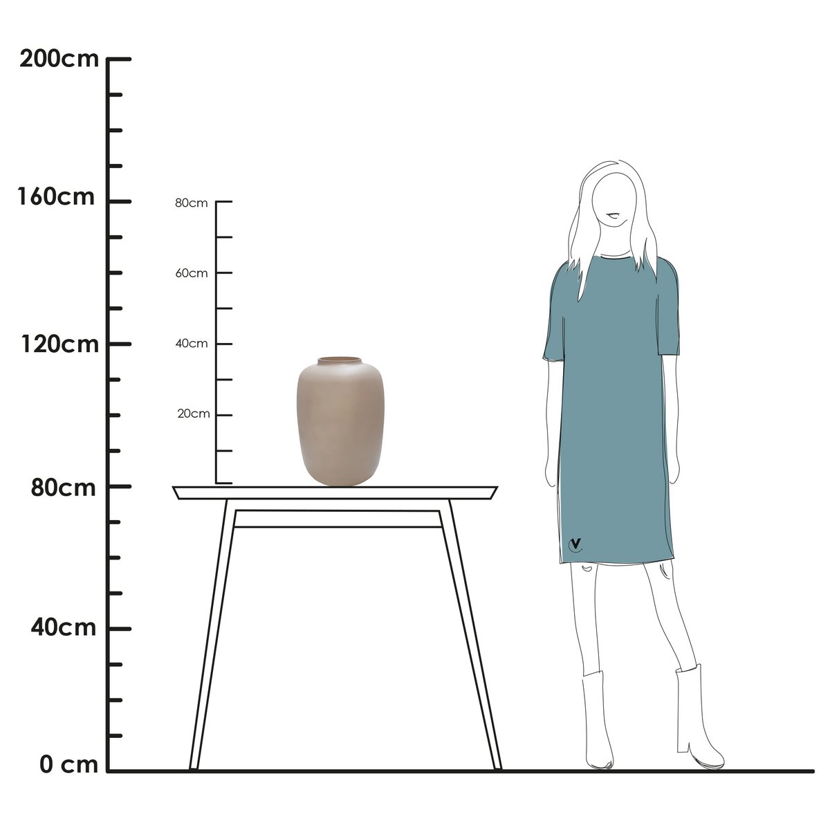 vaas artic - mat ivoor - glas en keramiek - handgemaakt Vase The World