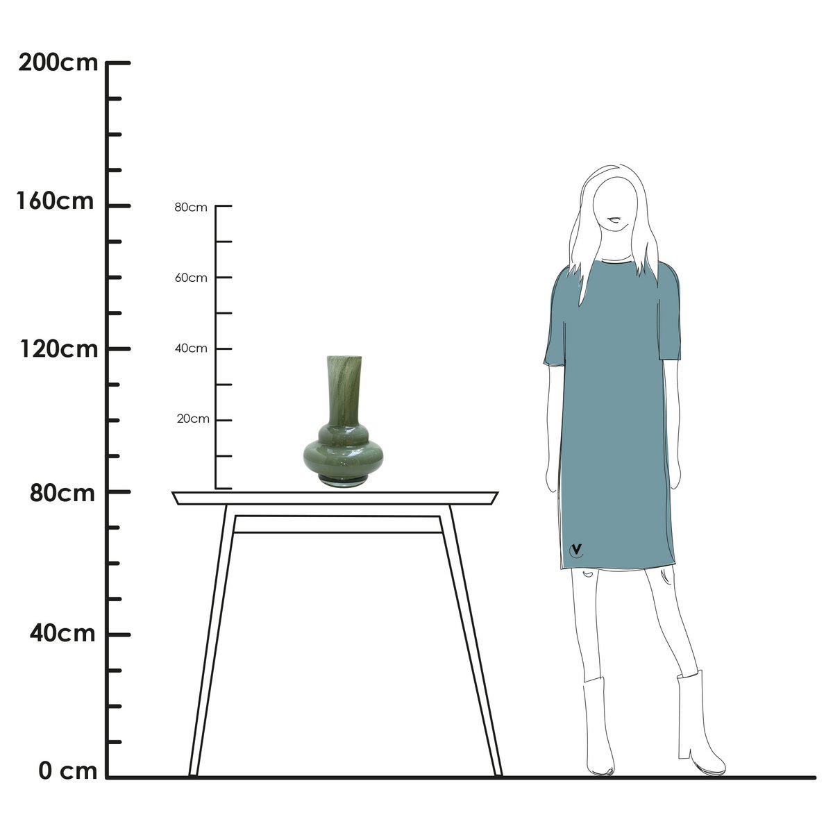 Vaas - Bolombo Elite green Vase The World