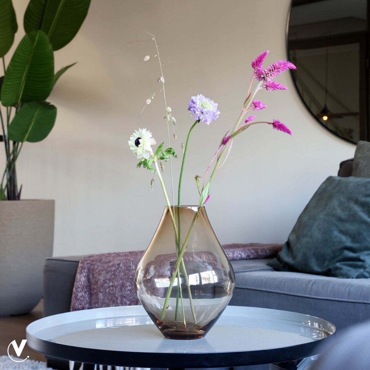 Vaas - Lesse taupe Vase The World