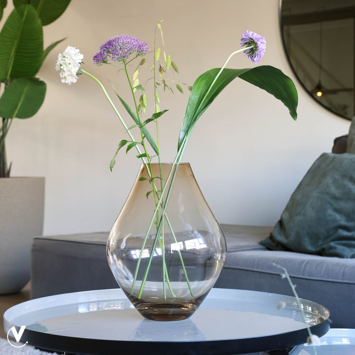 Vaas - Lesse taupe Vase The World