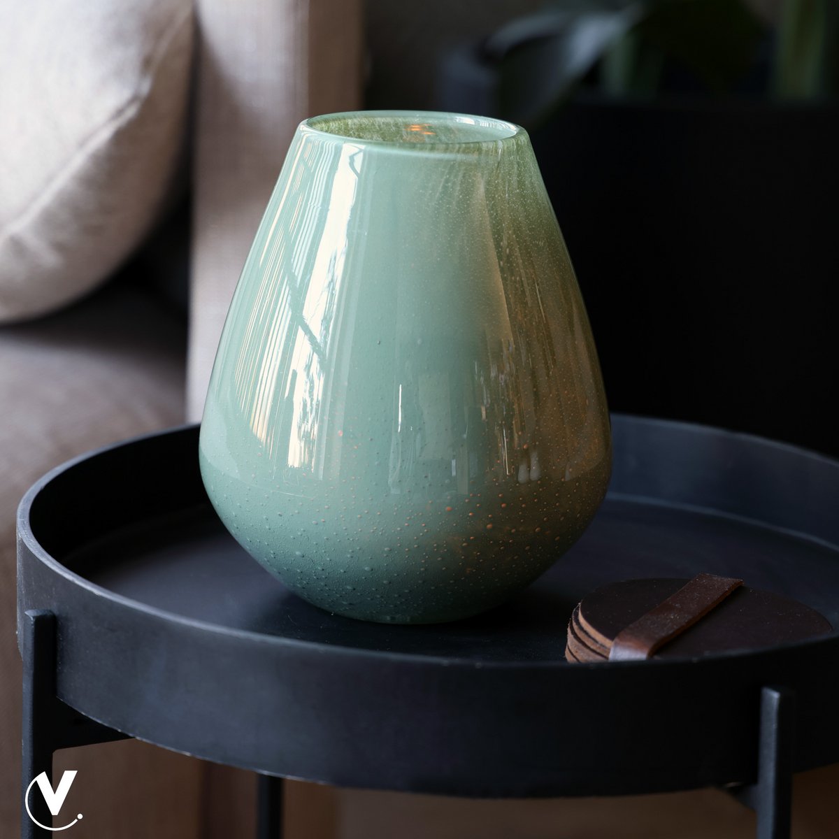 Vaas - Tasman Elite green Vase The World