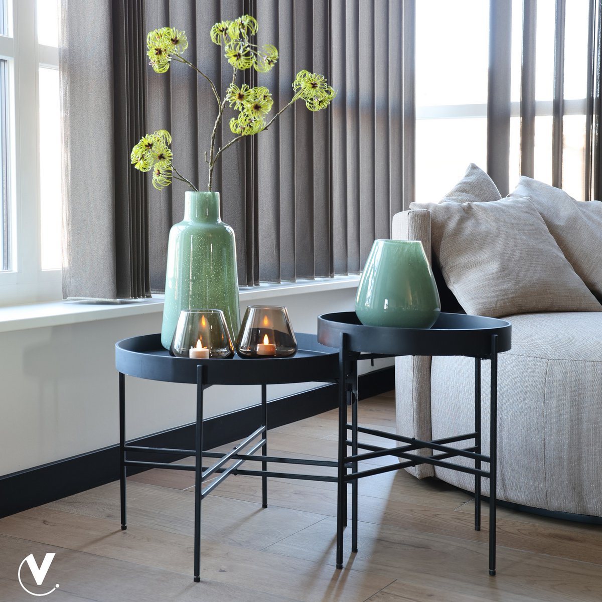 Vaas - Tasman Elite green Vase The World