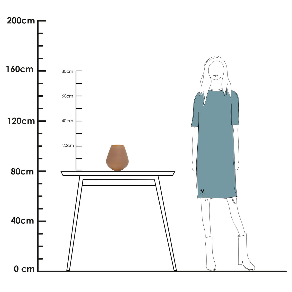 Vaas - Tasman S sand Vase The World