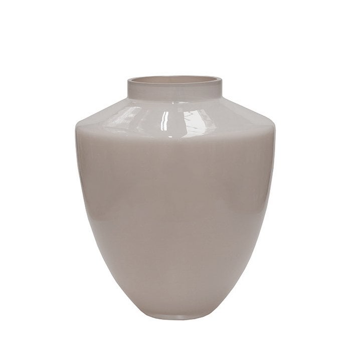 vaas tugela - pastel ivory - ivoor - glas en keramiek - handgemaakt Vase The World