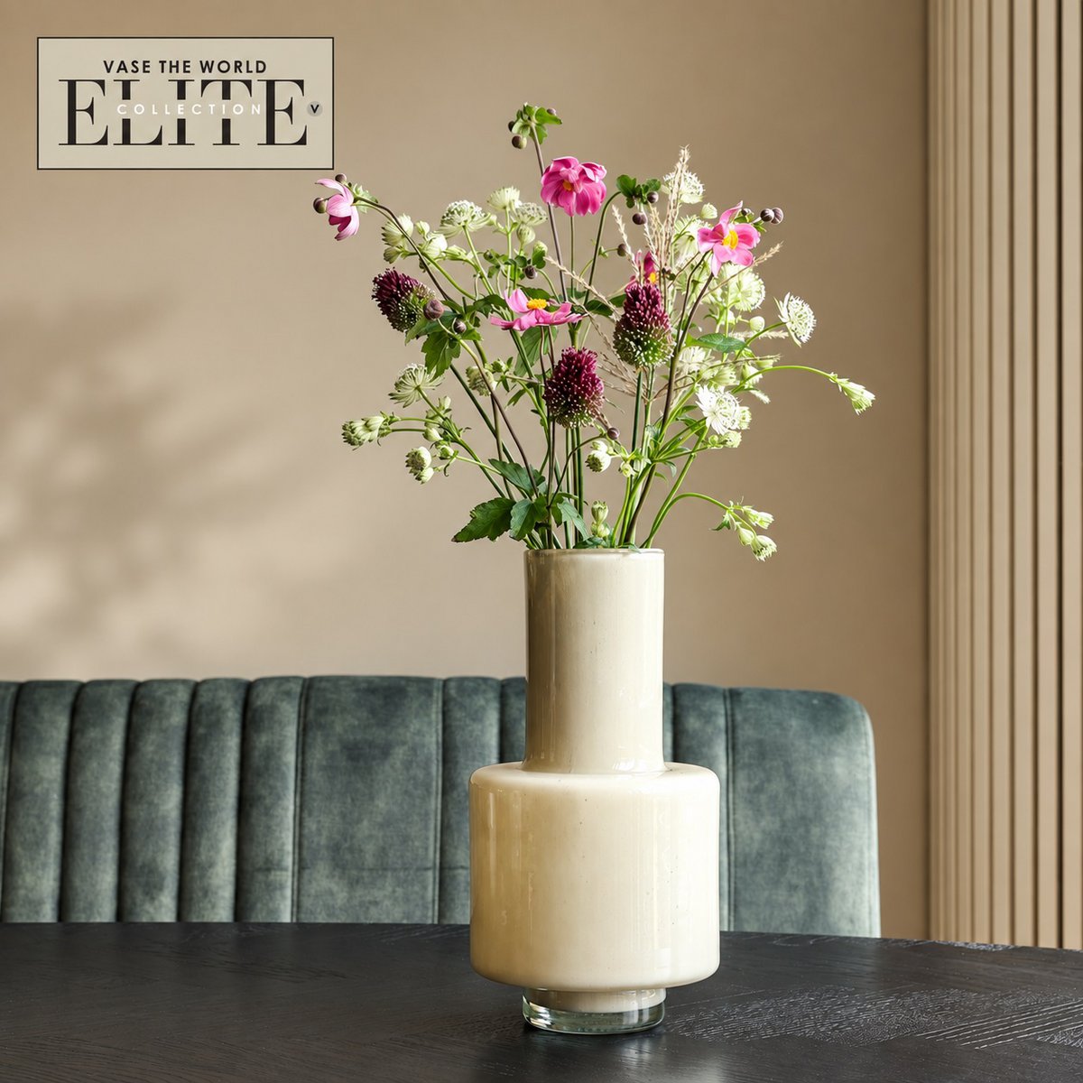 Vaas Volta Elite – Ø19 cm – beige Vase The World