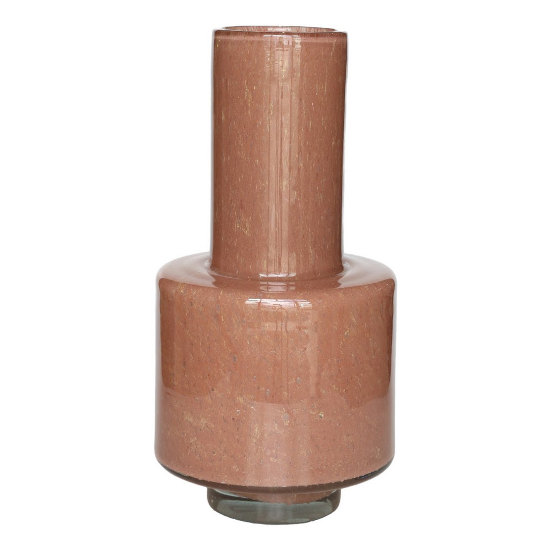 Vaas - Volta shiny brown Vase The World