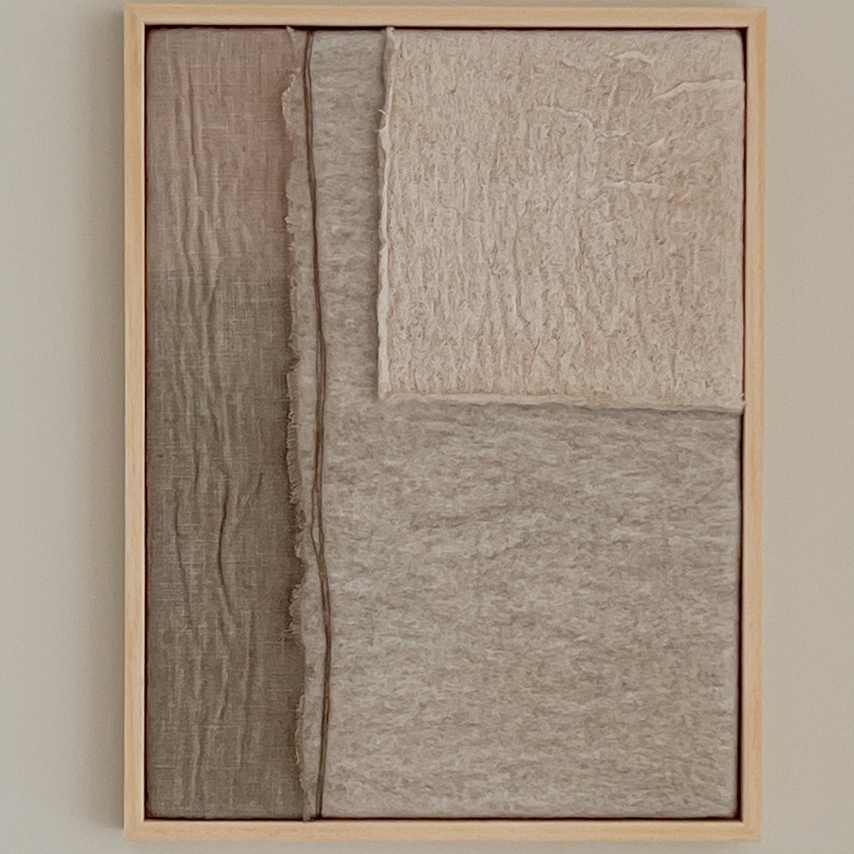 Vilten schilderij Imperfectus XXII – Vilt & Vlow | 33 × 43 cm Noii HOME