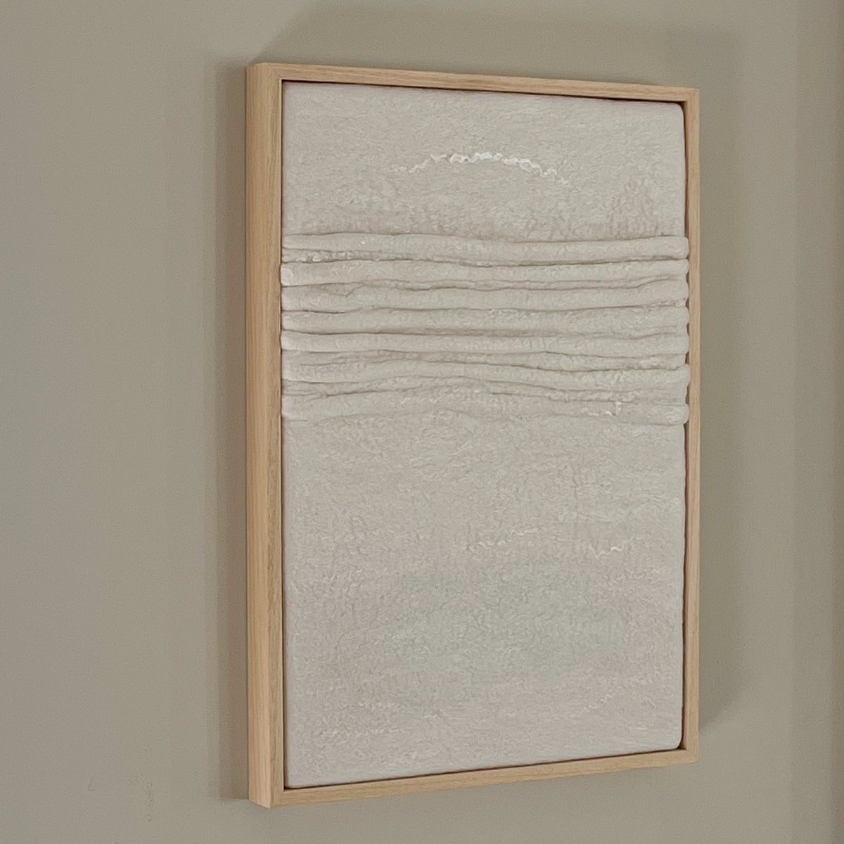 Vilten schilderij Limes III – Vilt & Vlow | 33 × 48 cm Noii HOME