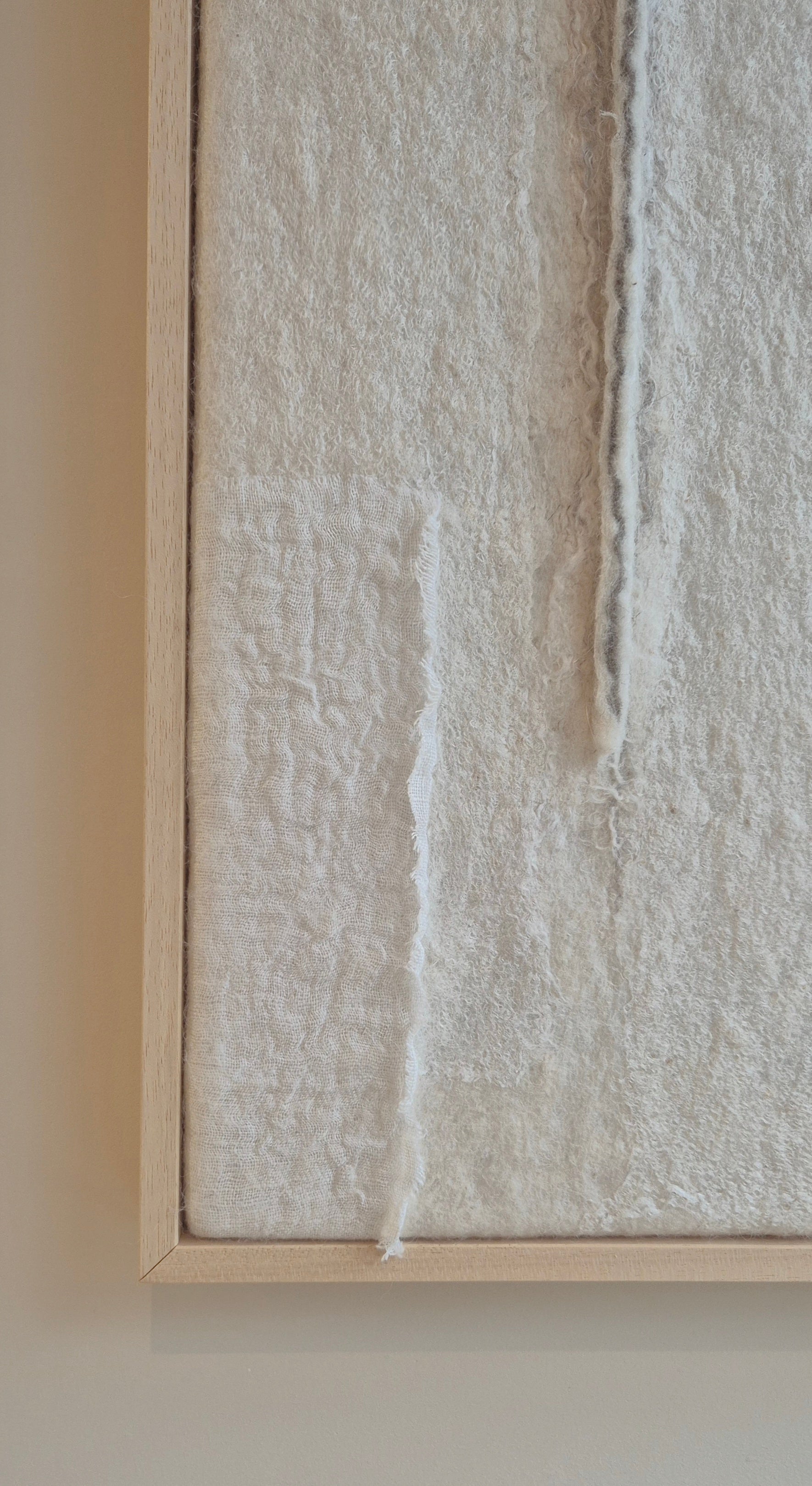 vilten wandkunst imperfectus I – vilt &amp; vlow | 40 × 40 cm Noii HOME