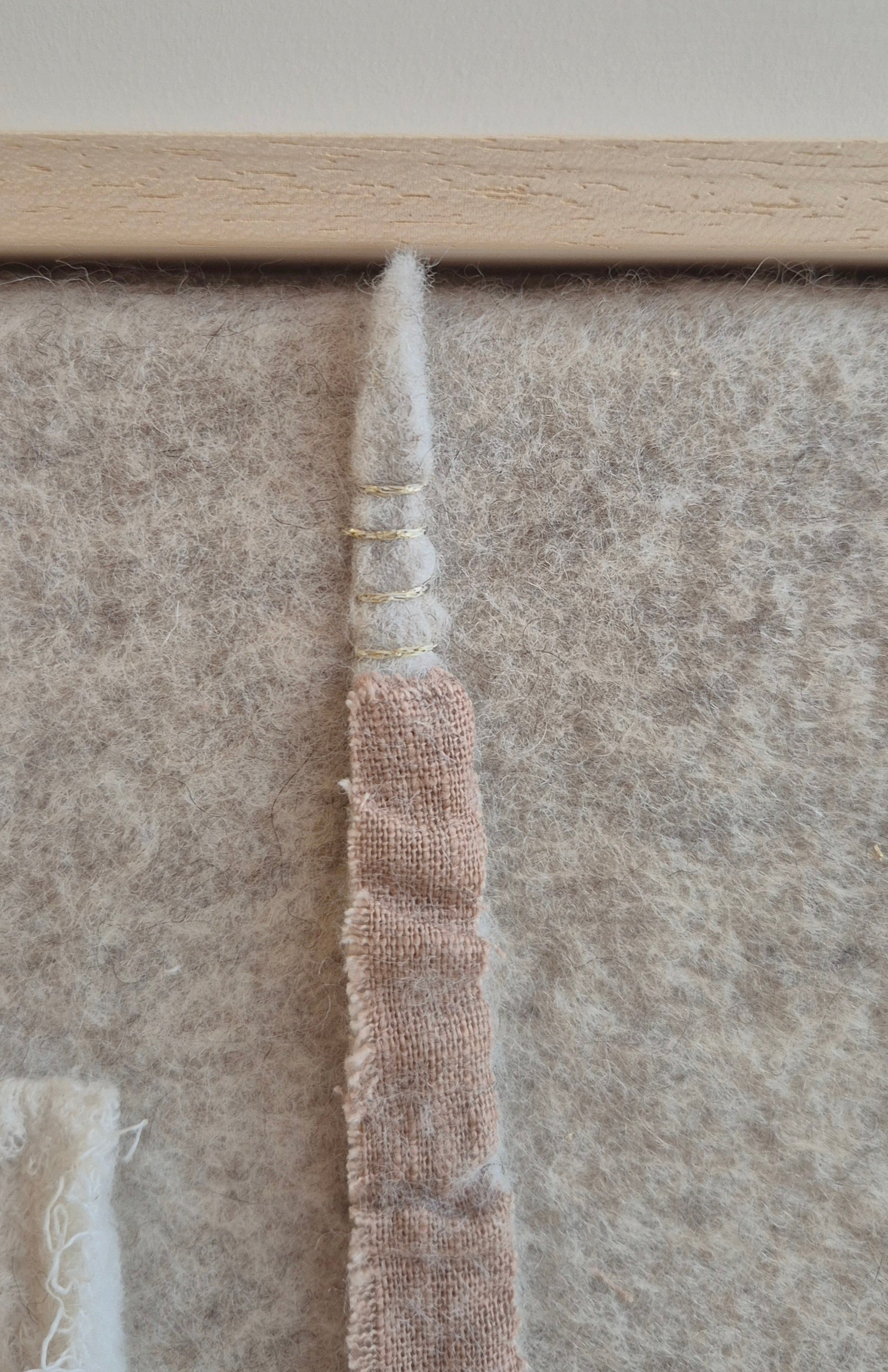 vilten wandkunst imperfectus V – vilt & vlow | 20 × 20 cm Noii HOME