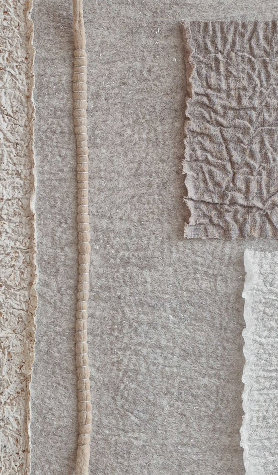 vilten wandkunst imperfectus VIII – vilt & vlow | 50 × 30 cm Noii HOME