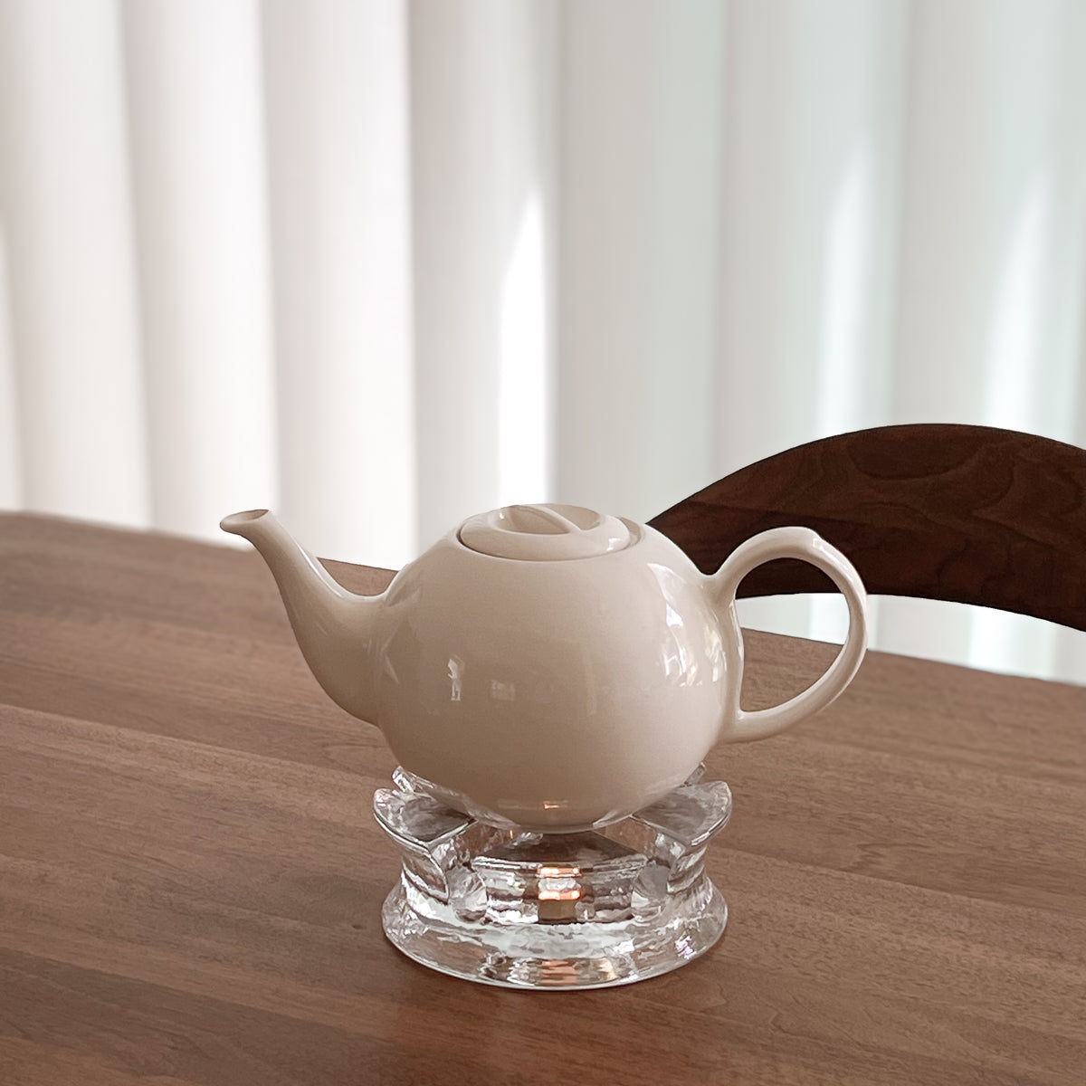vintage belMondo waxinelichthouder van structuurglas – jaren 70 Noii HOME
