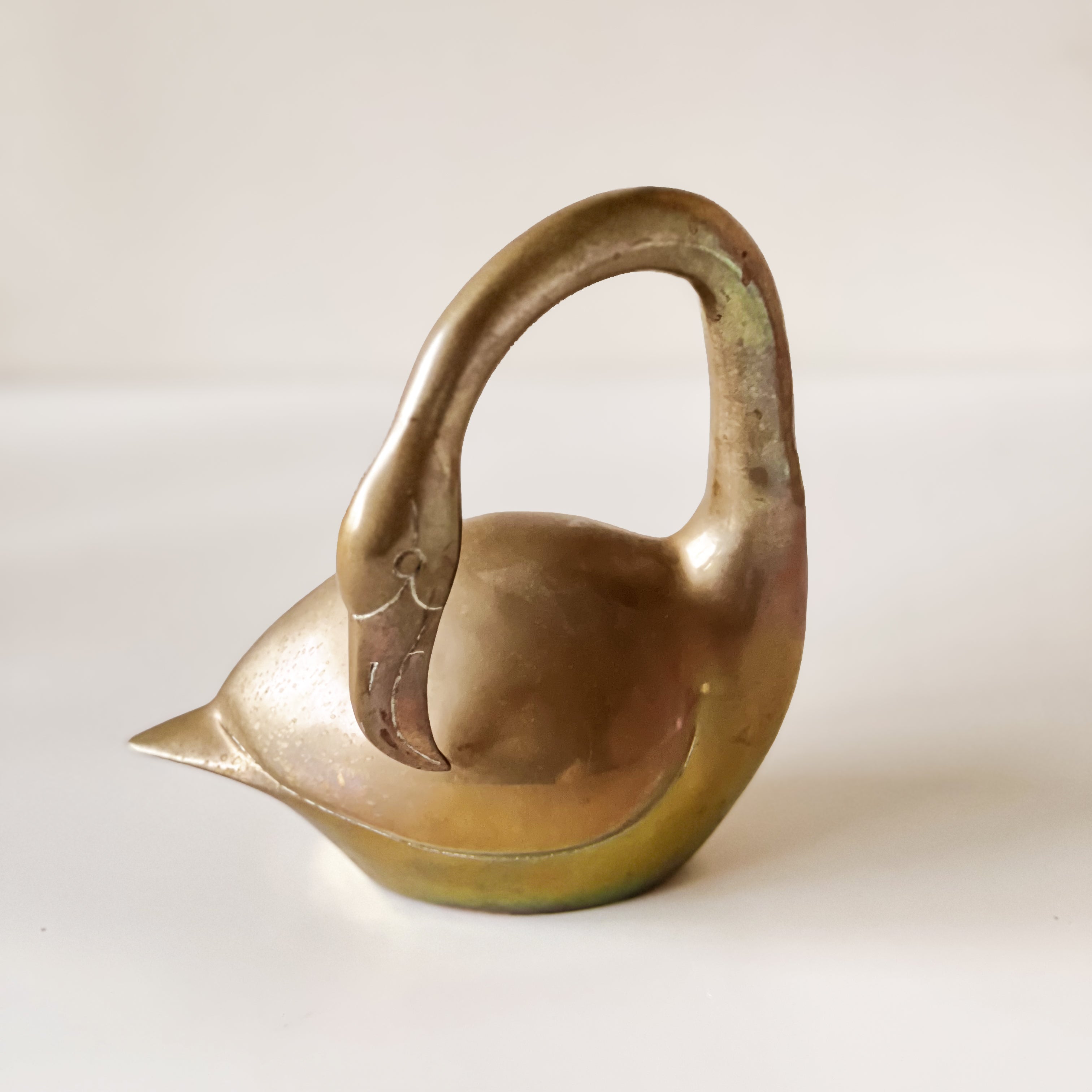 vintage messing vogel - flamingo beeld - decoratie Noii HOME