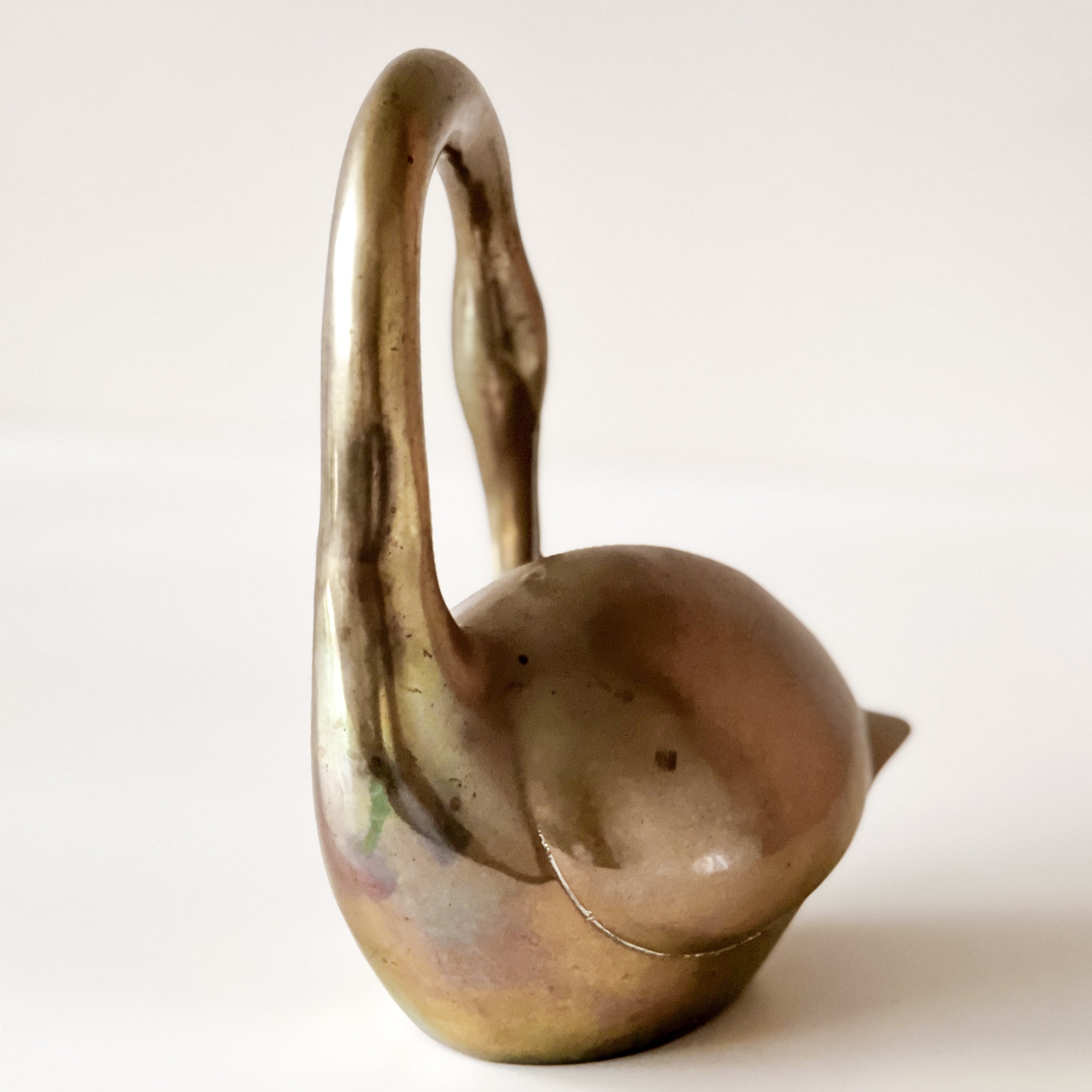 vintage messing vogel - flamingo beeld - decoratie Noii HOME