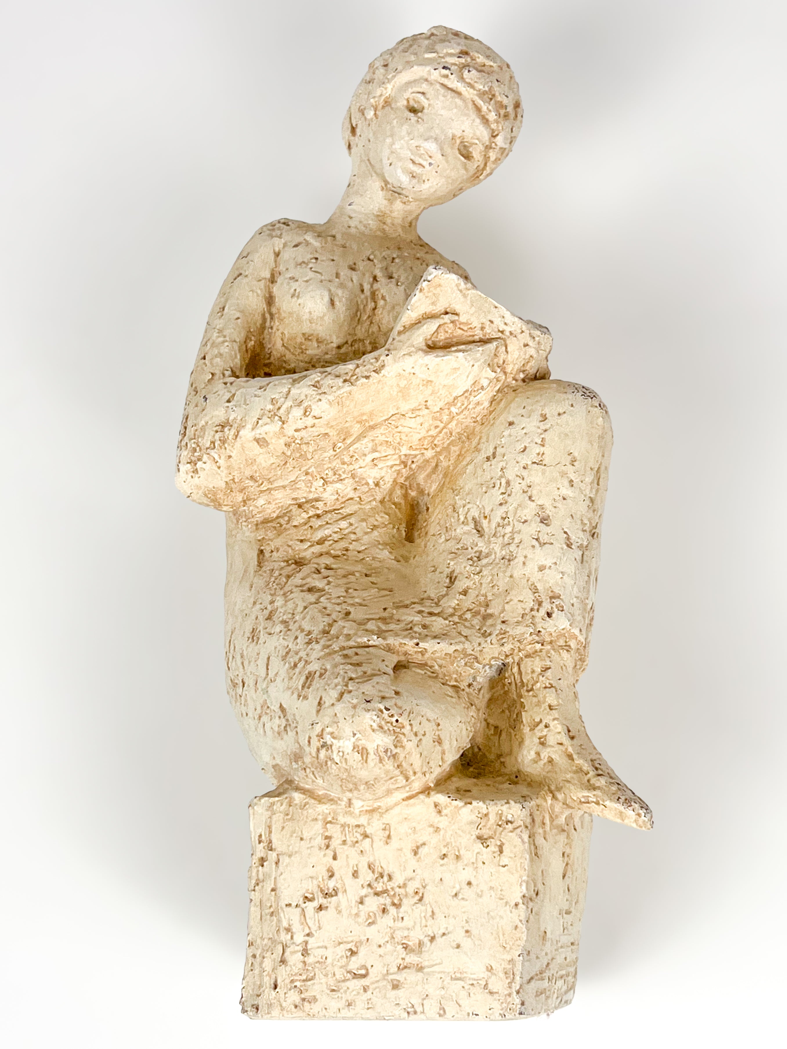 vintage sculptuur vrouw met boek – marendo sculptures nederland - 28 cm Noii HOME
