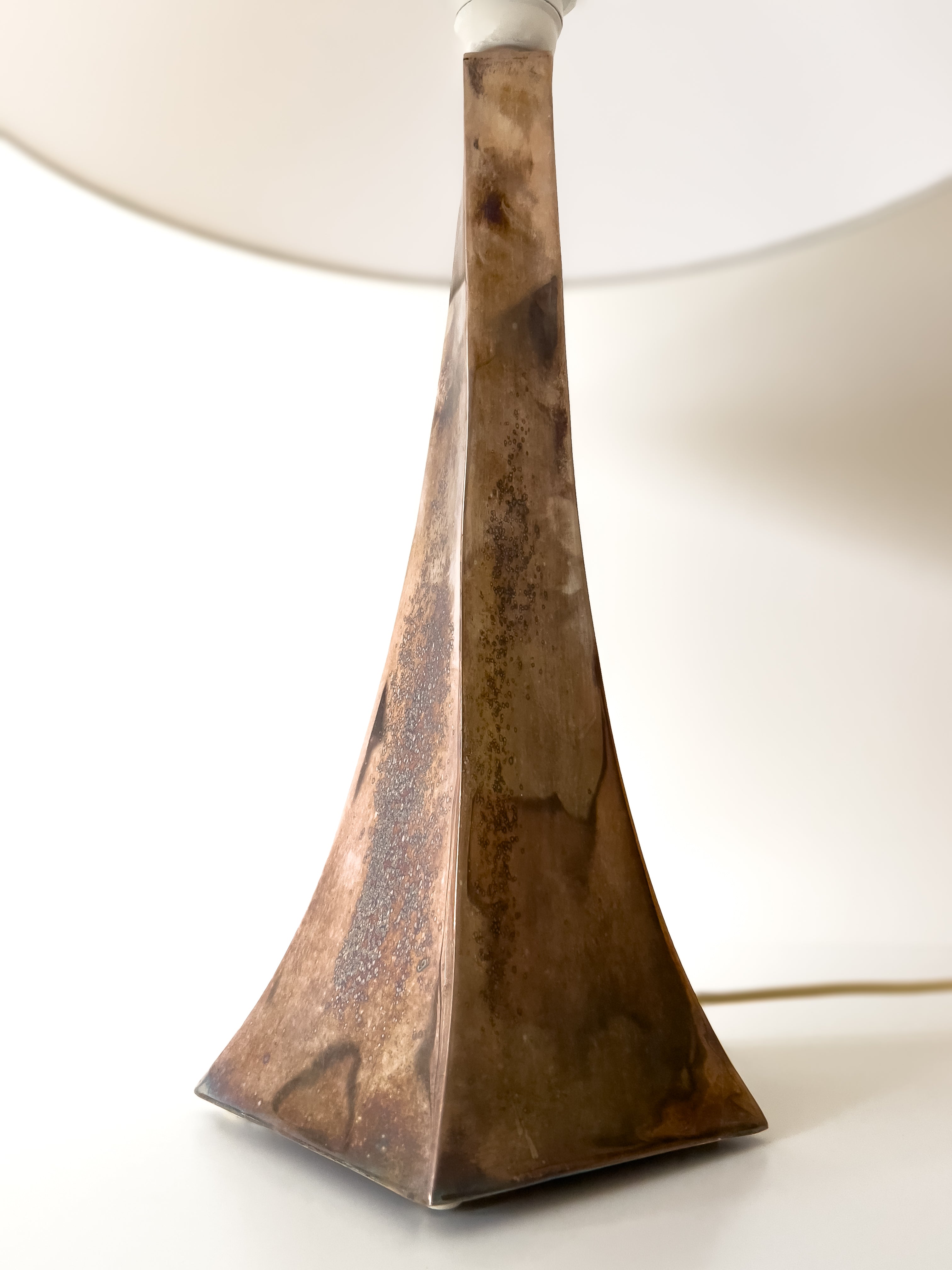 vintage tafellamp koper patina – mid-century modern Noii HOME