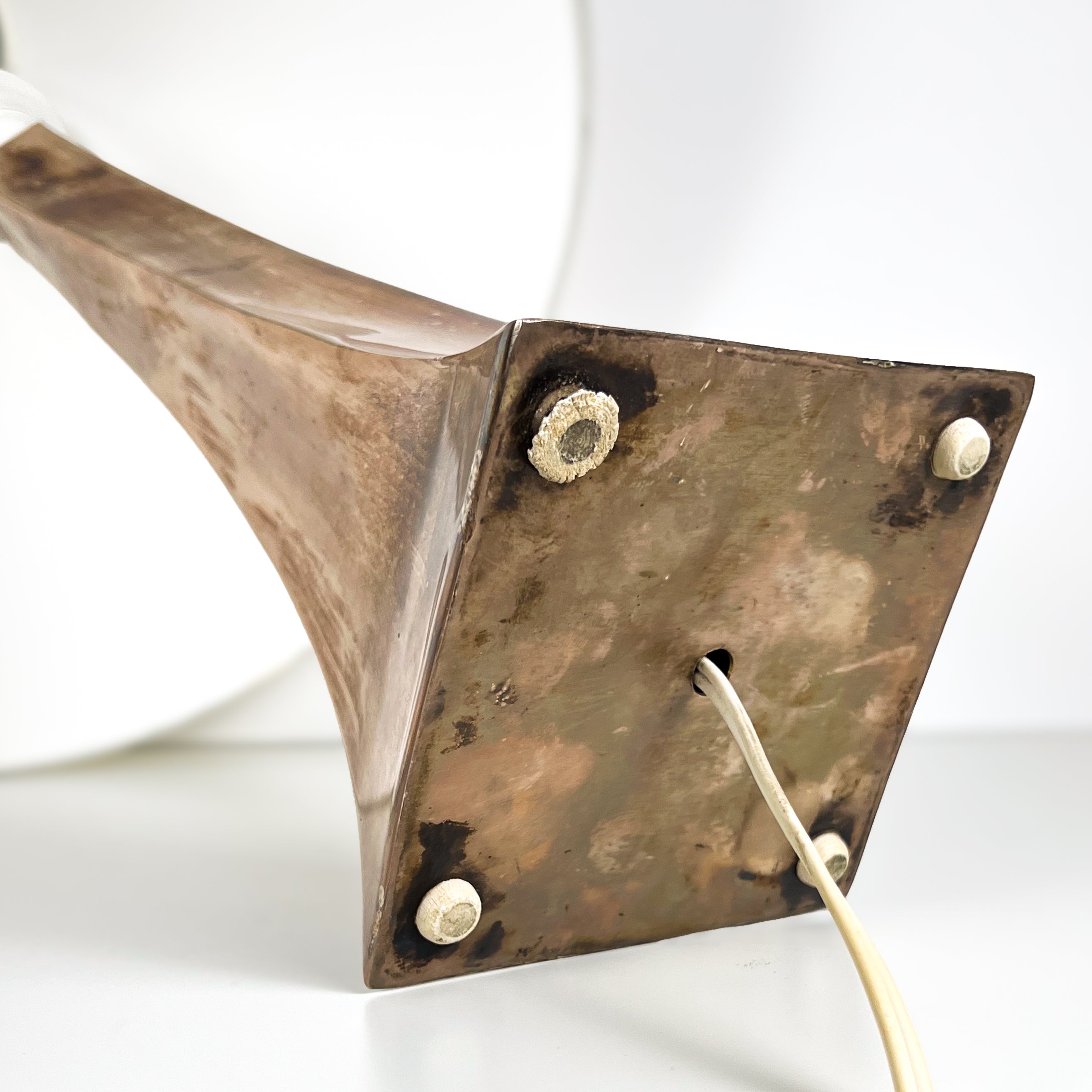 vintage tafellamp koper patina – mid-century modern Noii HOME