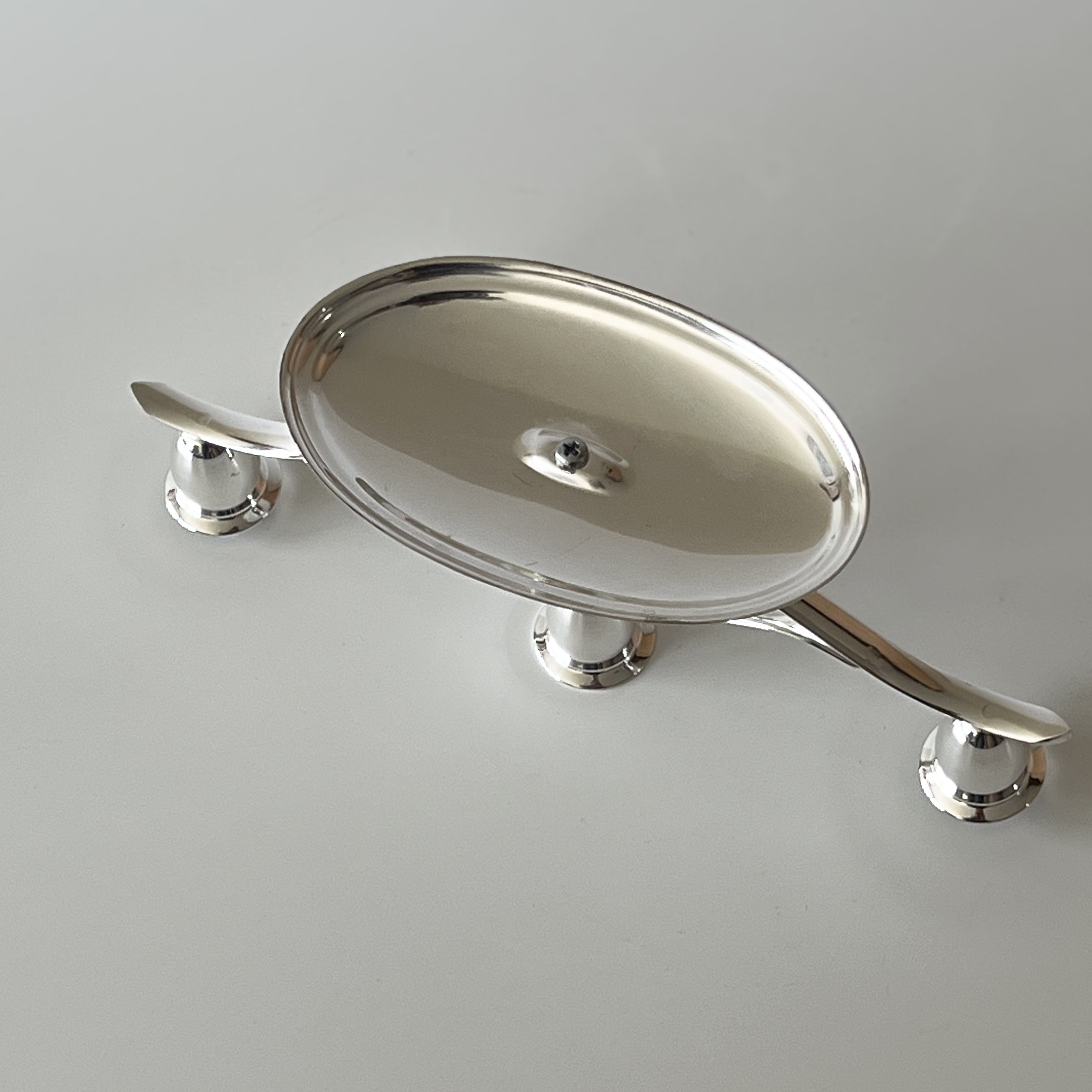 vintage verzilverde kandelaar – driearmig Noii HOME
