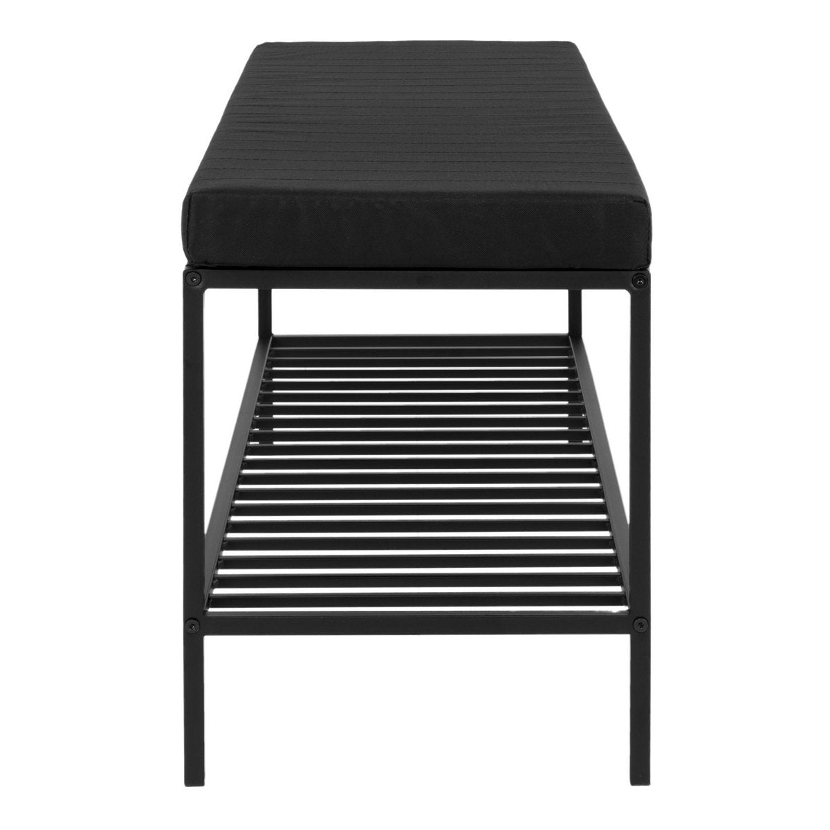 Vita Bank - zwart, staal, 100x36x48,5cm House Nordic ApS
