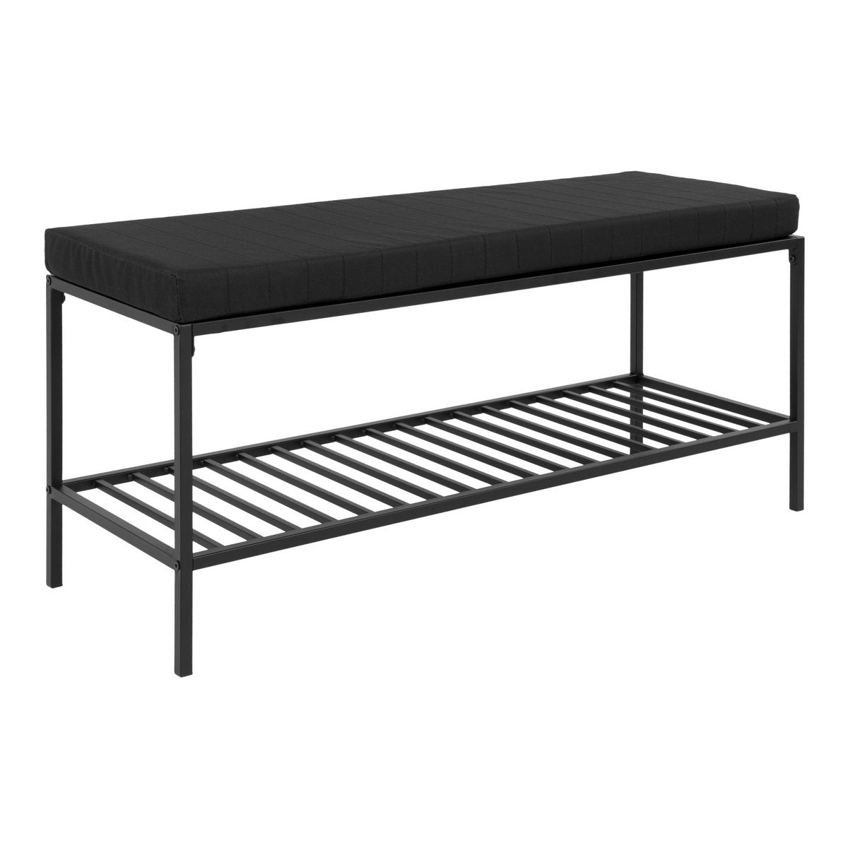 Vita Bank - zwart, staal, 100x36x48,5cm House Nordic ApS