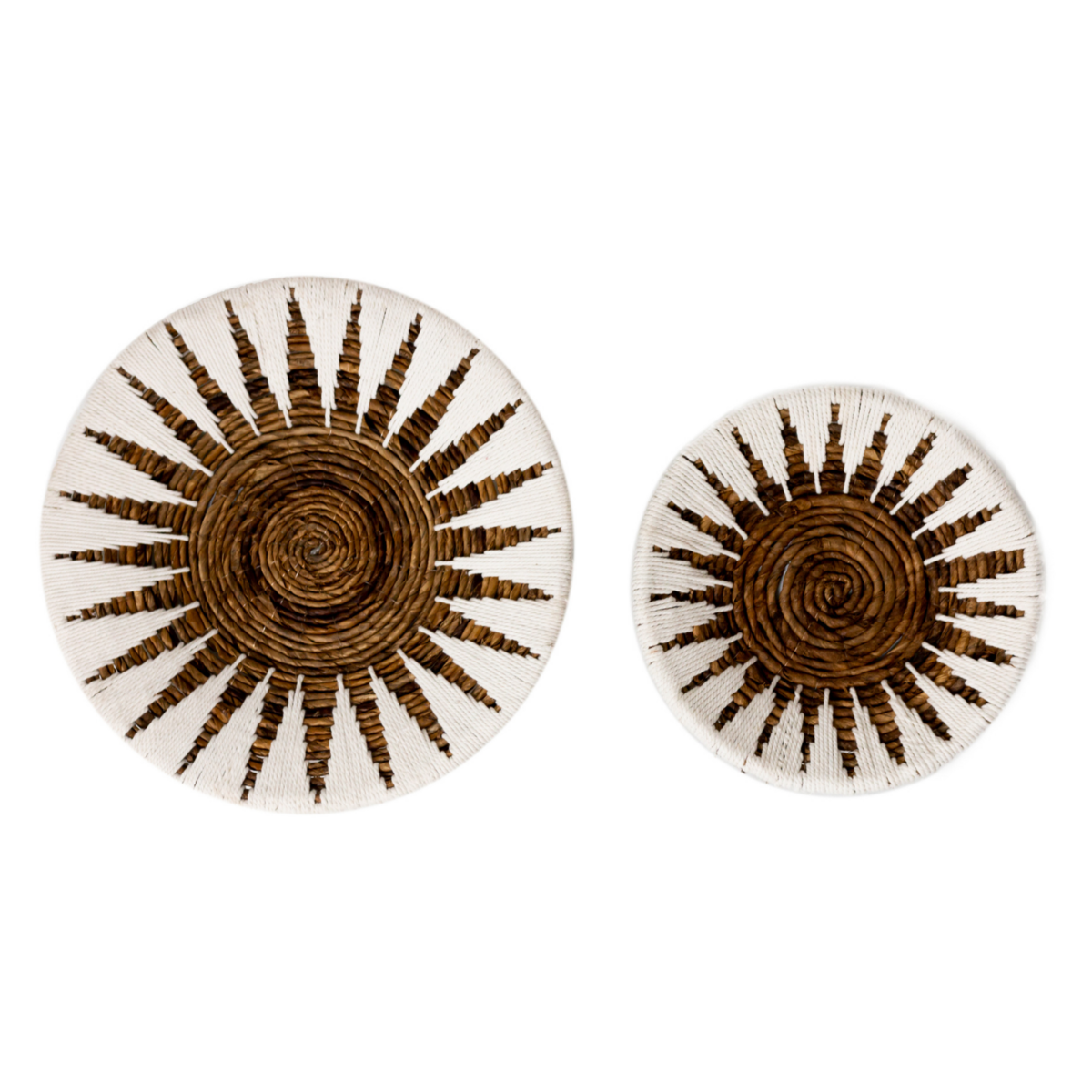 Wanddecoratie | Wandmand | Decoratieve schaal MADALA gemaakt van bananenvezel (2 maten) Soeji