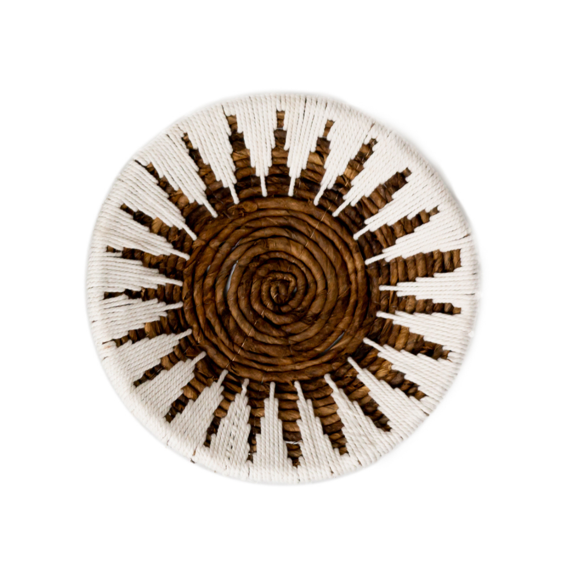 Wanddecoratie | Wandmand | Decoratieve schaal MADALA gemaakt van bananenvezel (2 maten) Soeji