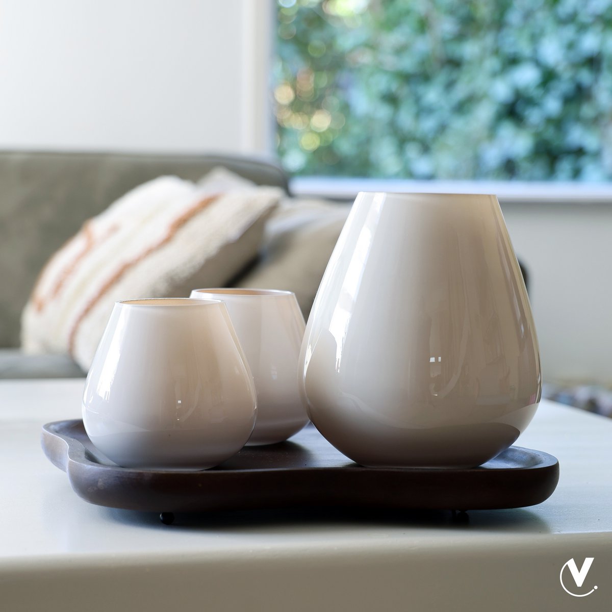 Waxinelichthouder - Tasman XS ivory (set van 2 stuks) Vase The World
