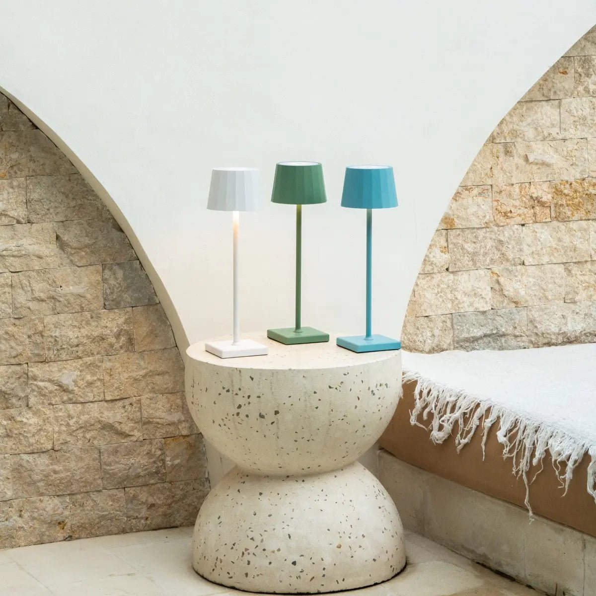 William Sage groene oplaadbare tafellamp – USB-C, dimbaar, batterij met een levensduur van 120 uur Tavellio - Amsterdam