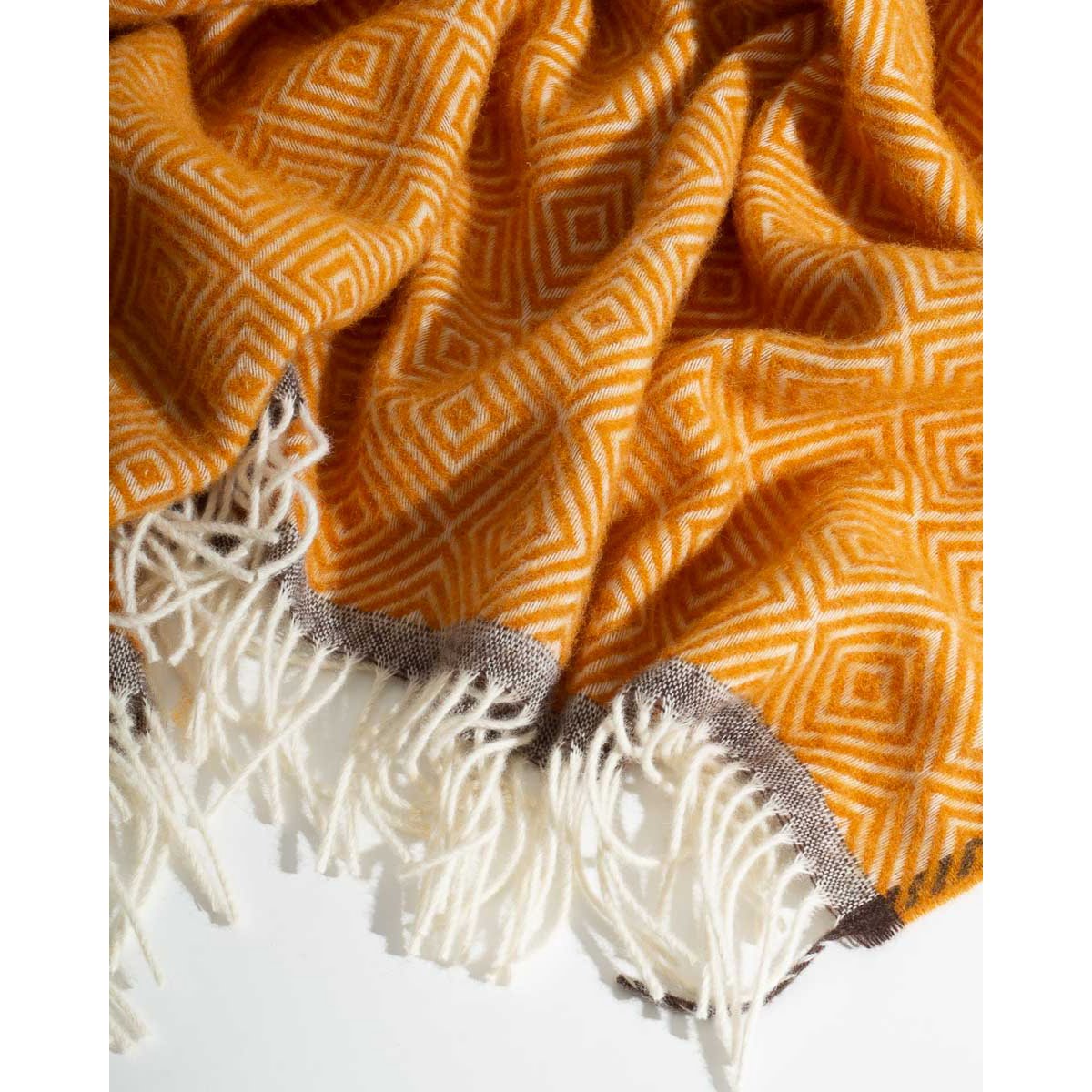 Wol gooi deken venezia geel MoST Blankets