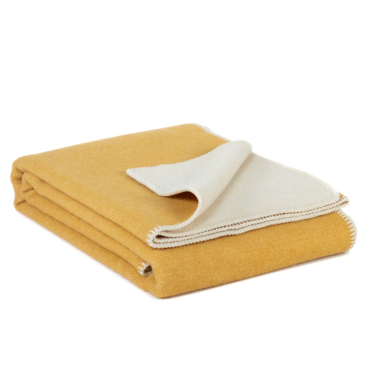 Wollen beddeken MISTED GEEL MoST Blankets