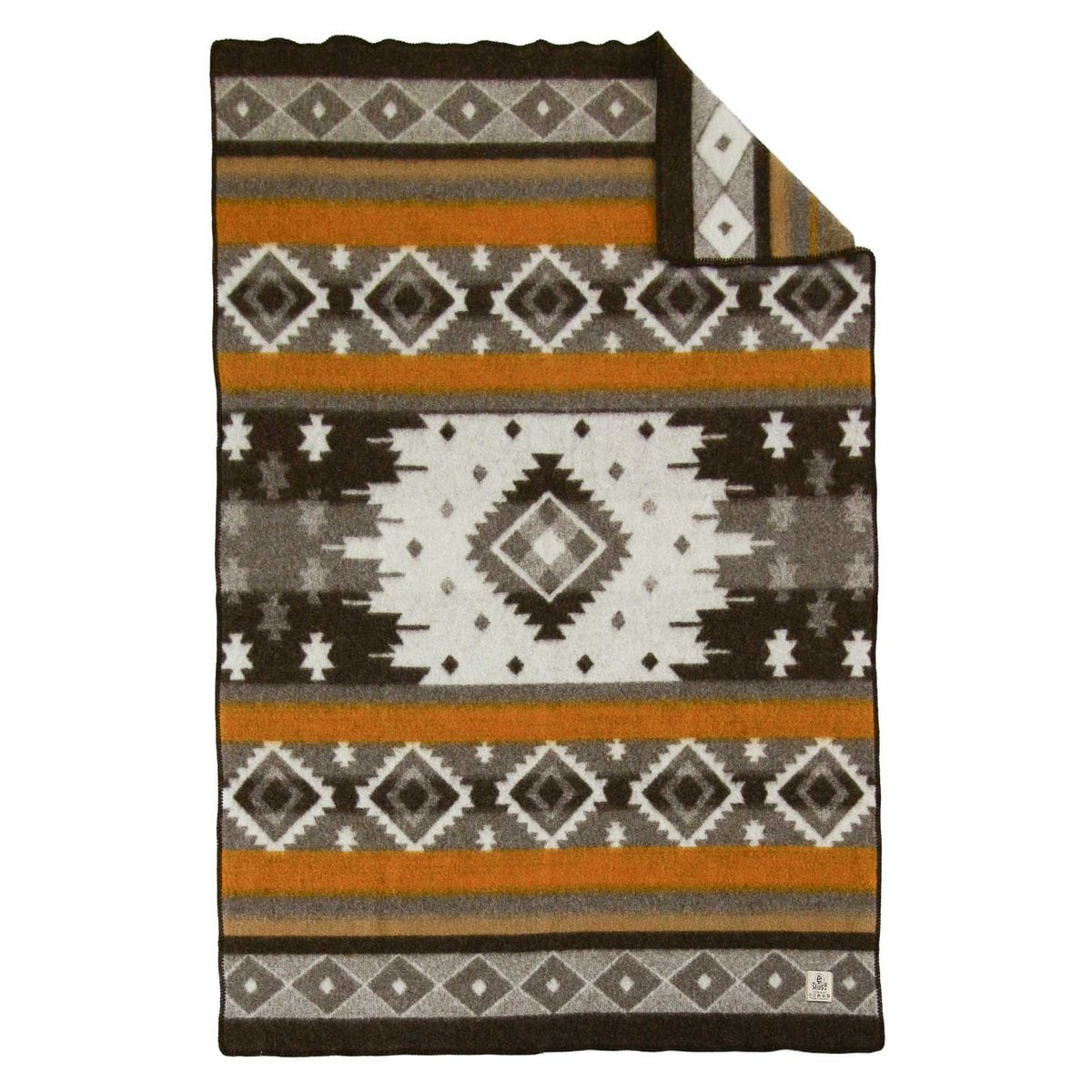 Wollen beddeken TRIBE - dubbel - brons MoST Blankets
