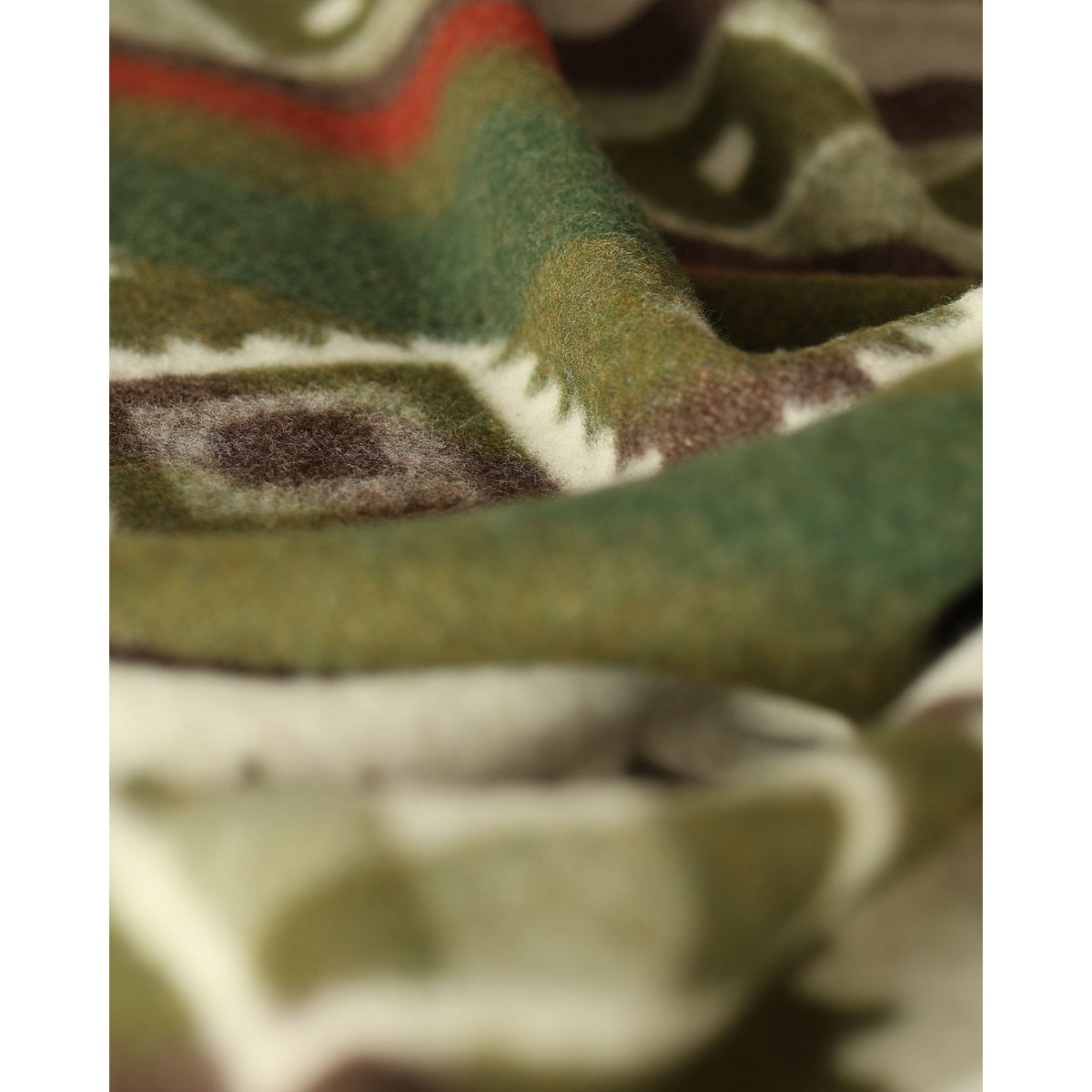 Wollen beddeken TRIBE - eenpersoons - groen MoST Blankets