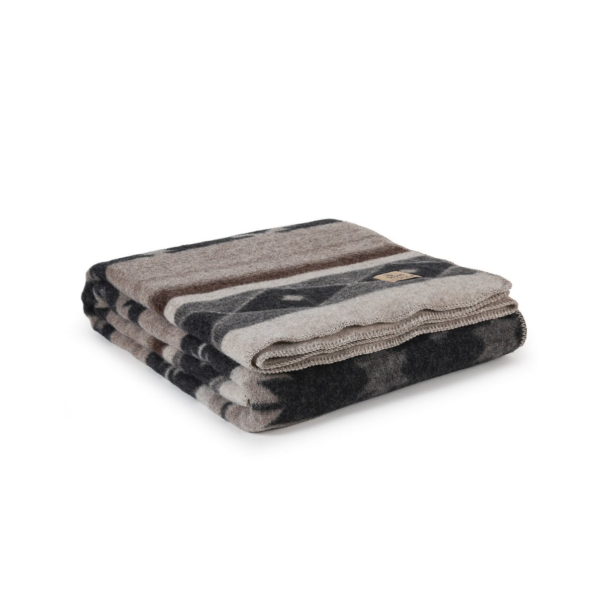 Wollen beddeken TRIBE - tweepersoons - beige MoST Blankets