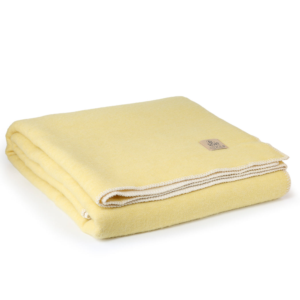wollen bedloper lemon - 130 x 250 cm - most blankets MoST Blankets