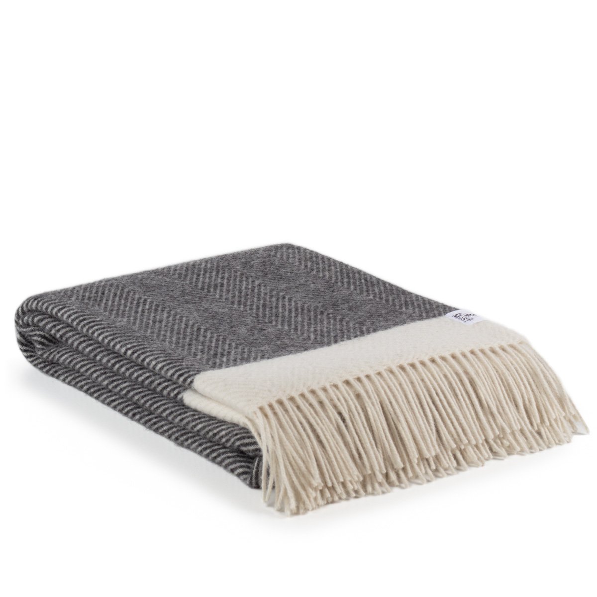 Wollen deken FLORENCE grijs MoST Blankets