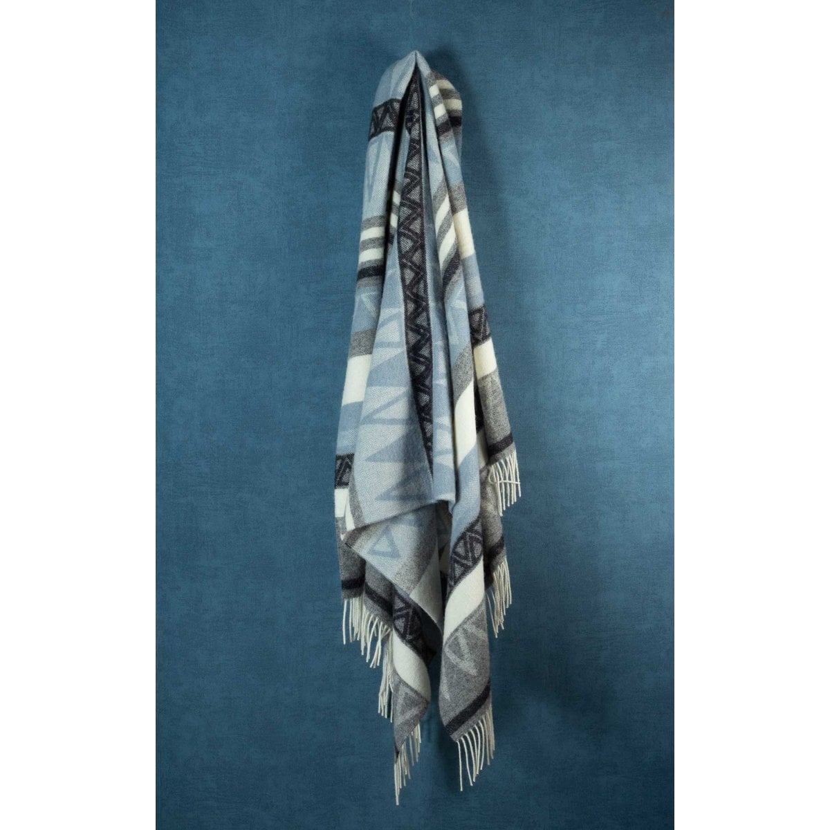 Wollen deken TRIANGEL blauw MoST Blankets