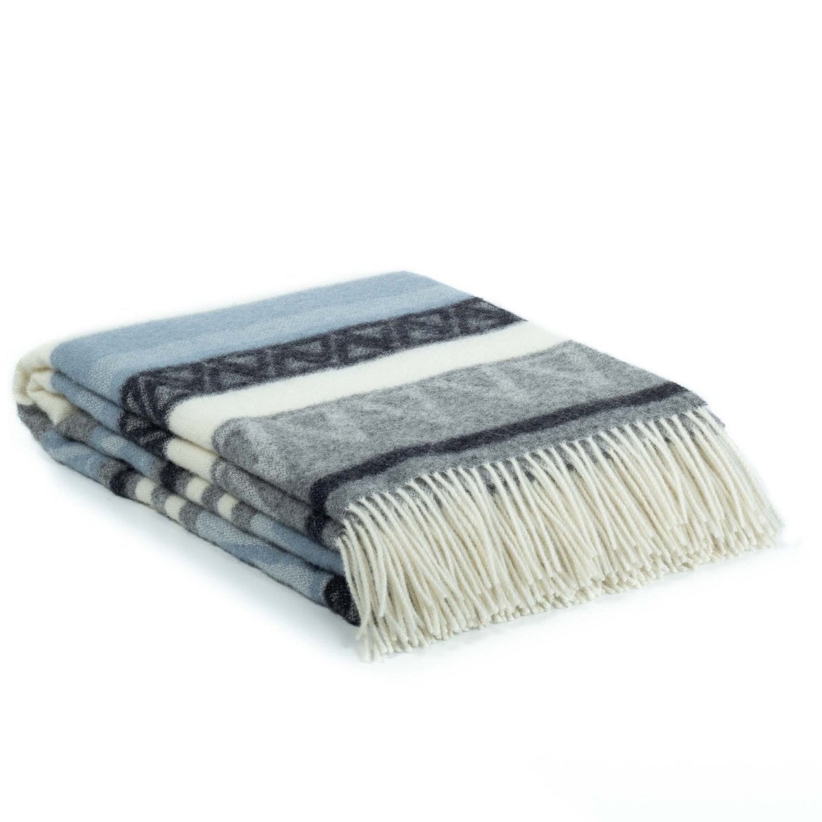 Wollen deken TRIANGEL blauw MoST Blankets