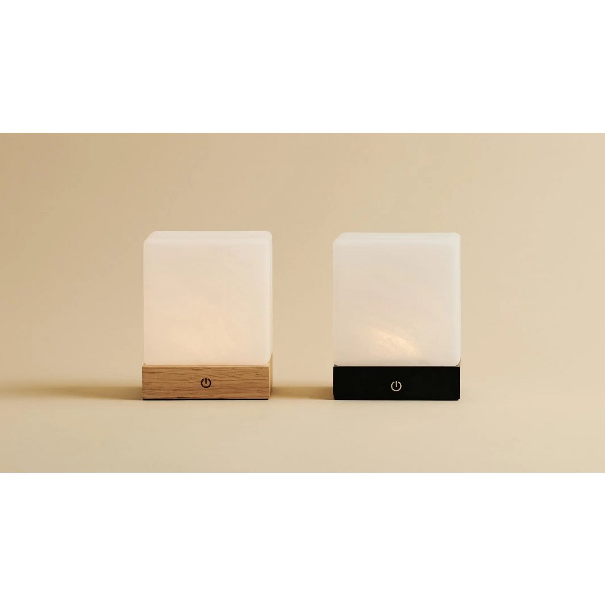 yce zwarte snoerloze houten lamp, tavellio amsterdam Tavellio - Amsterdam