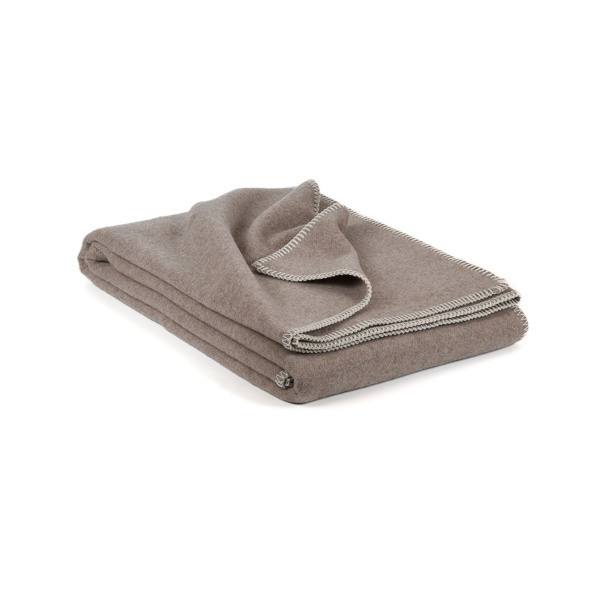 Zachte deken van kasjmier en merinowol LUMA SOFT single-bruin MoST Blankets