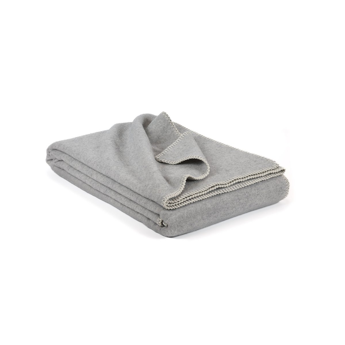 Zachte deken van kasjmier en merinowol LUMA SOFT single - grijs MoST Blankets
